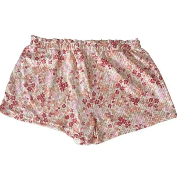 Laura Ashley Floral Pink, Yellow, Orange Print Tank Top & Short Set Pajamas Sz M - Picture 5 of 14